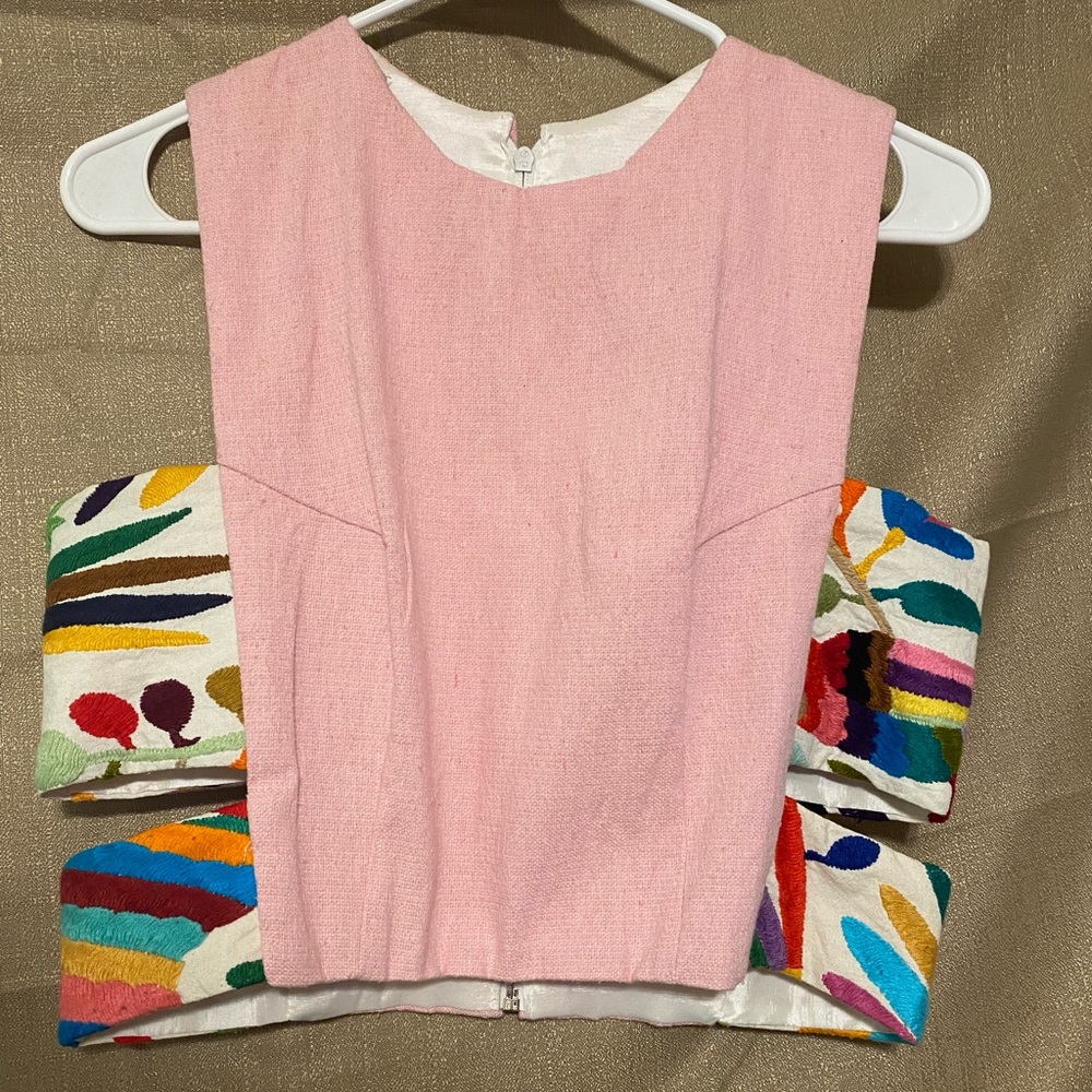 Handmade crop top, made in Mexico.